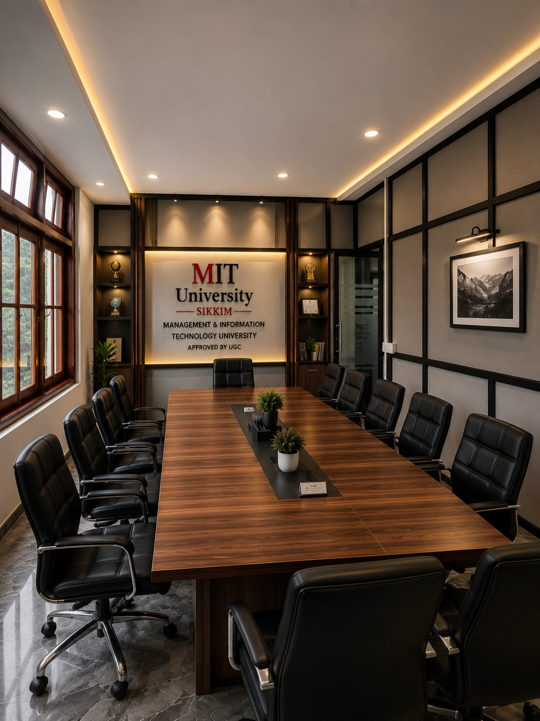 MIT University Sikkim board room