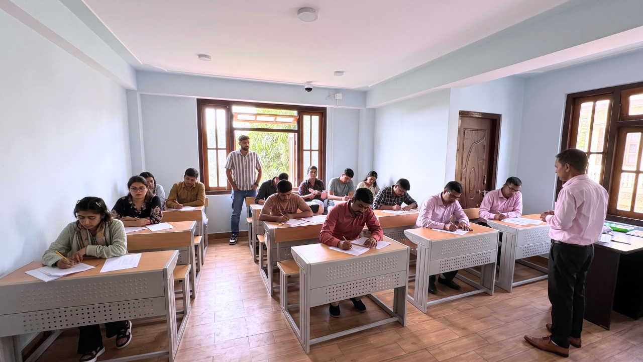 Examination in progress — Namchi campus